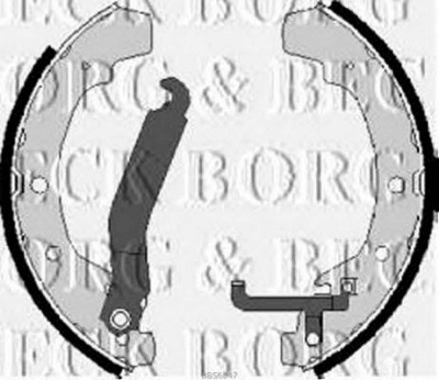 BORG & BECK bbs6047 -  Комплект тормозных колодок